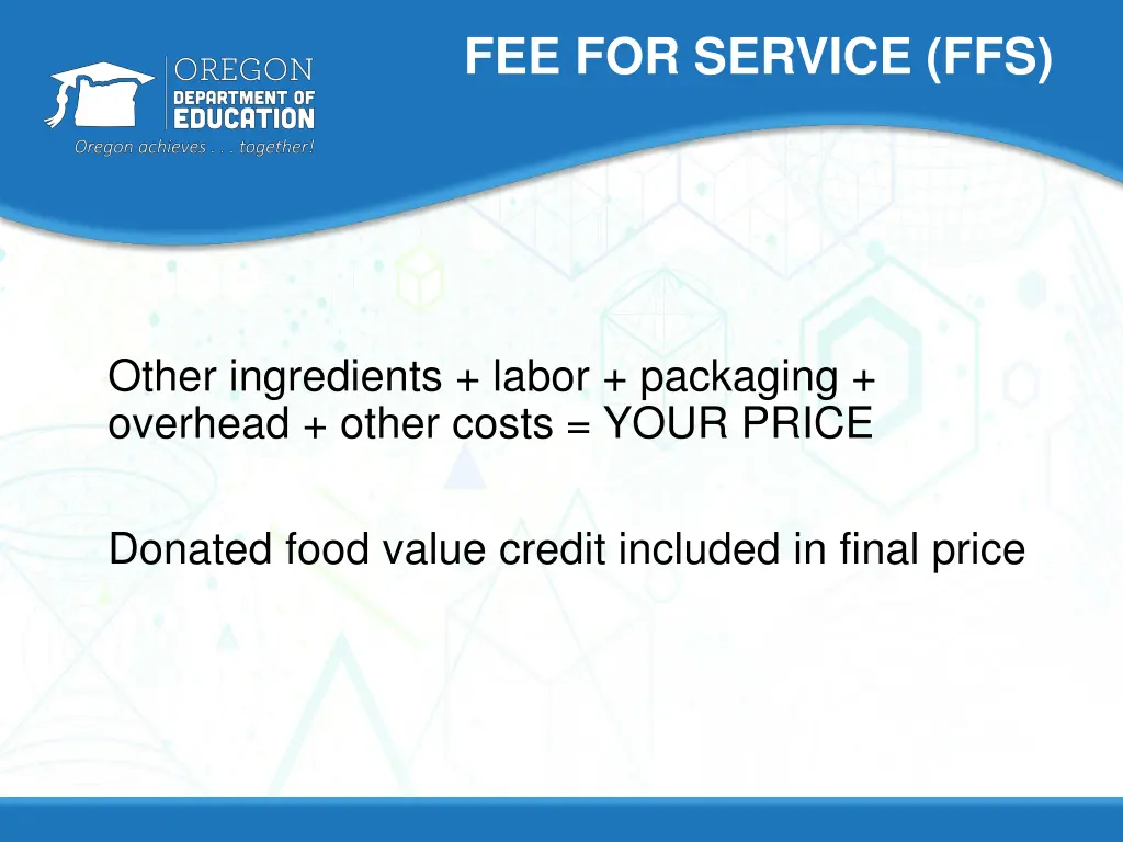 fee for service ffs
