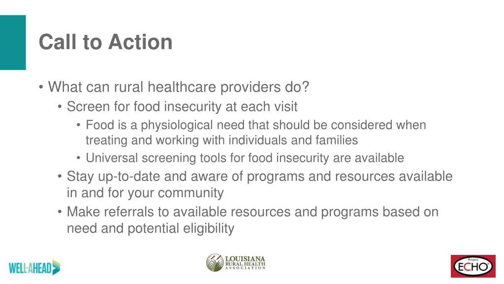 call to action