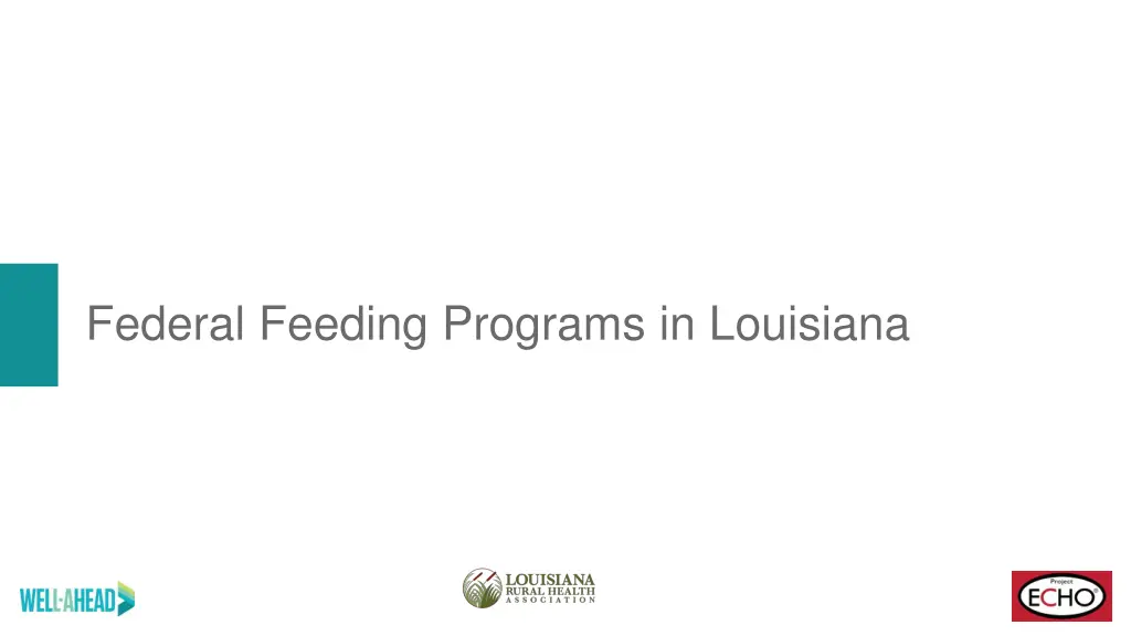 federal feeding programs in louisiana