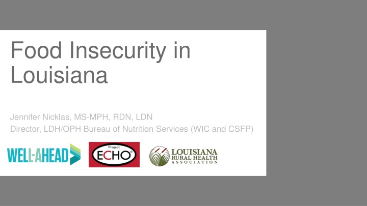 food insecurity in louisiana