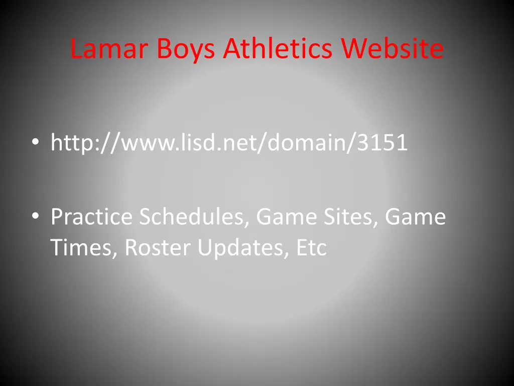 lamar boys athletics website