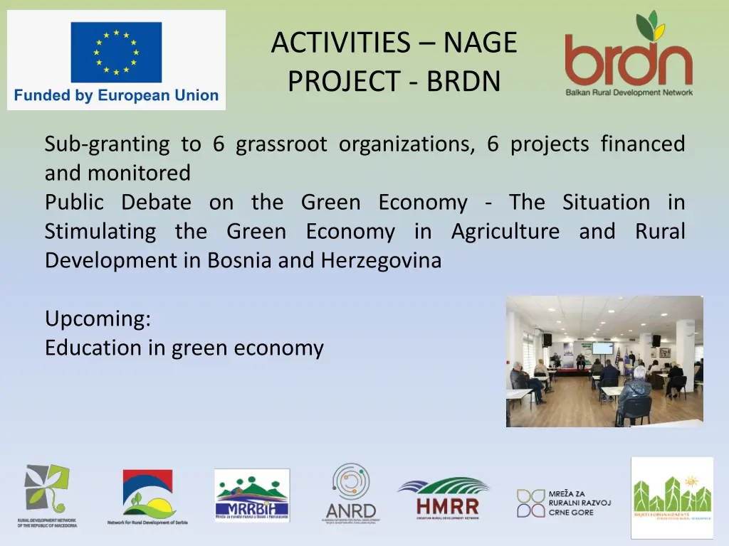 activities nage project brdn