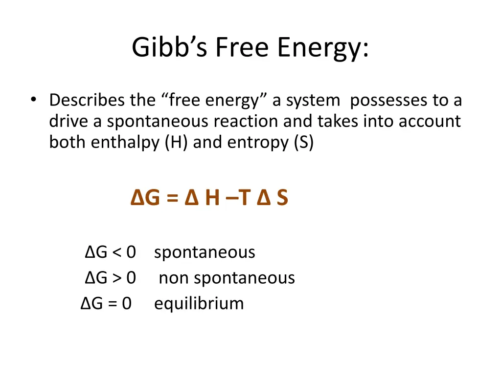 gibb s free energy