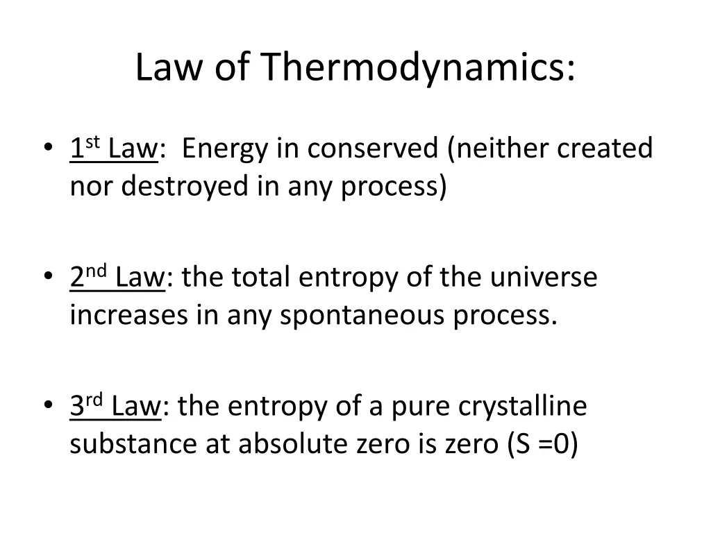 law of thermodynamics
