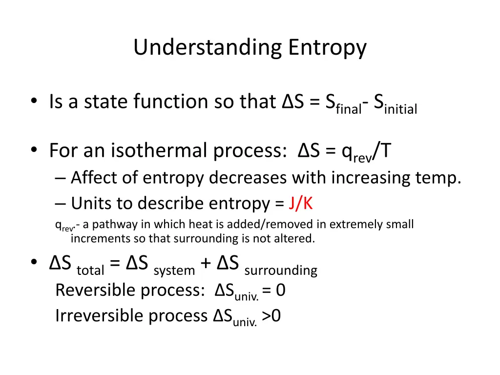 understanding entropy