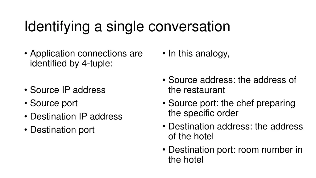 identifying a single conversation 1