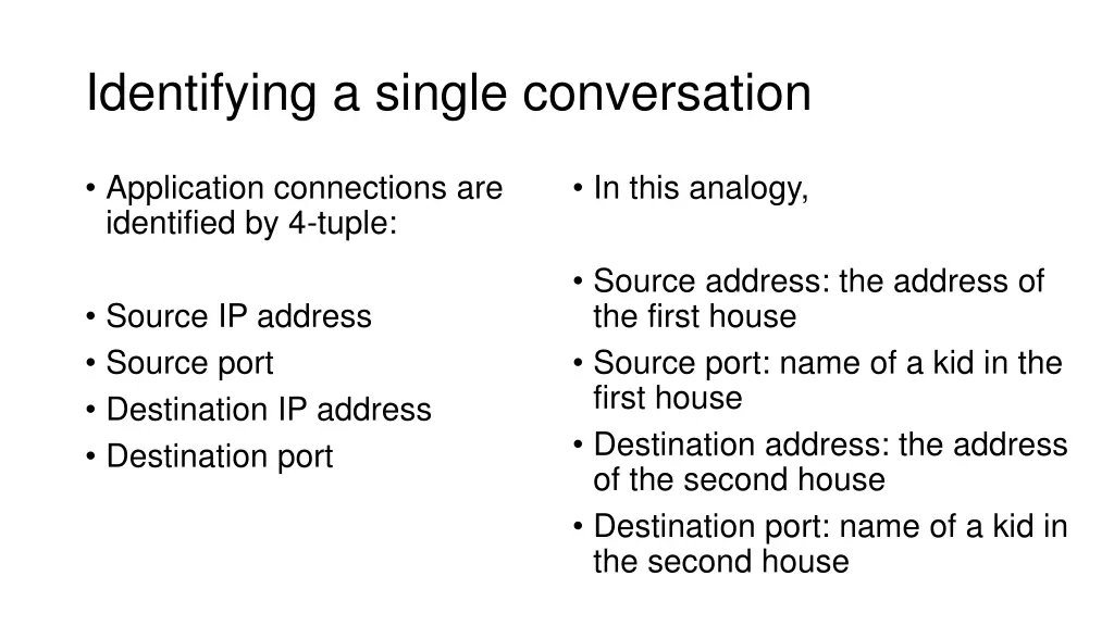 identifying a single conversation
