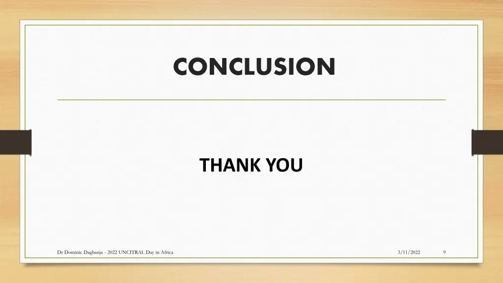 conclusion