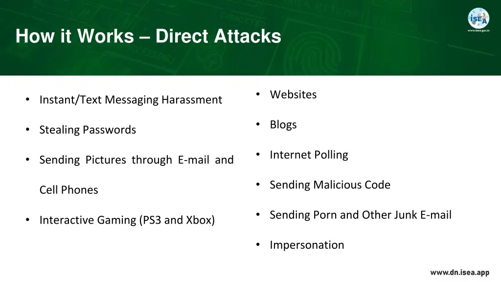 how it works direct attacks