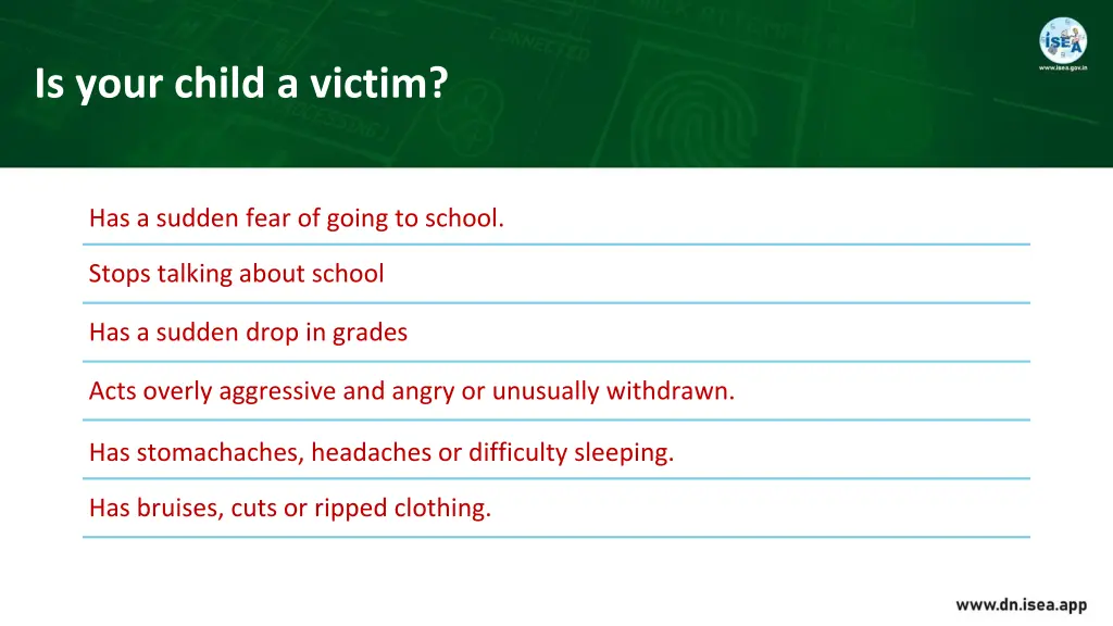 is your child a victim