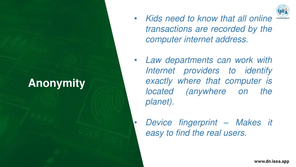 kids need to know that all online transactions