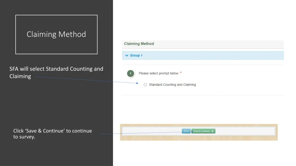 claiming method