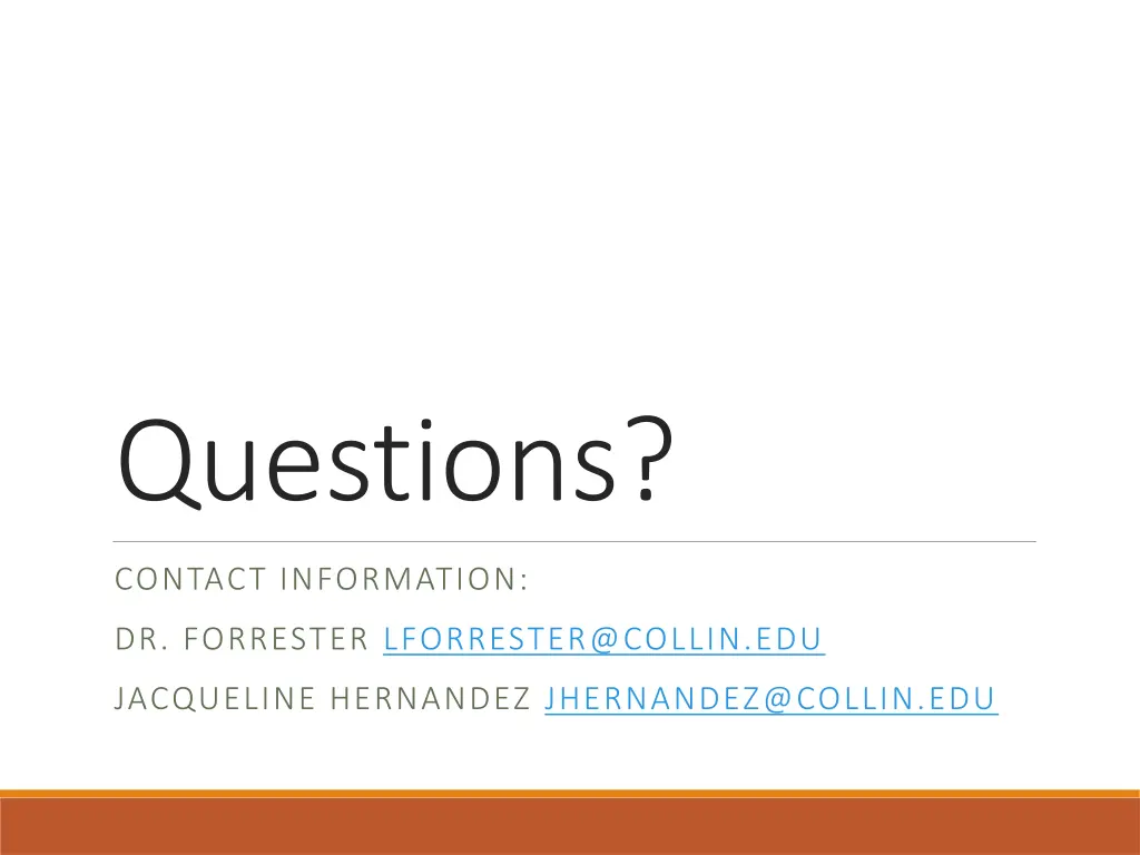 questions