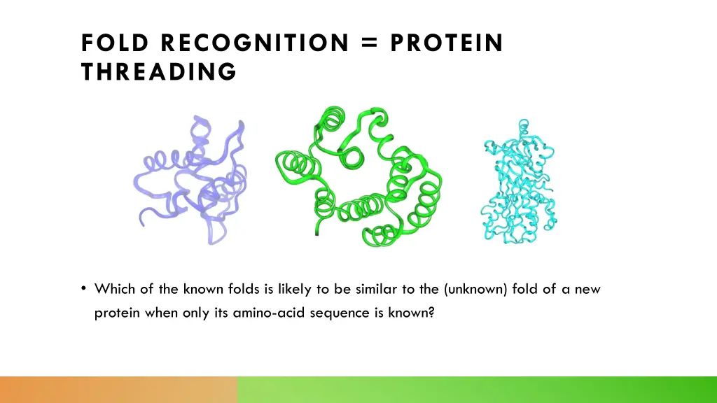 fold recognition protein threading
