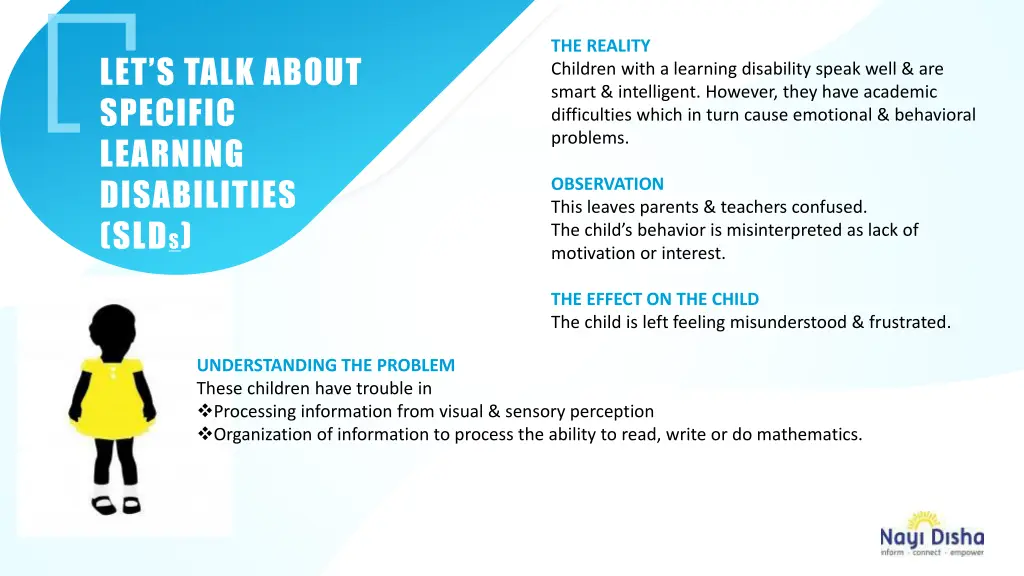 the reality children with a learning disability