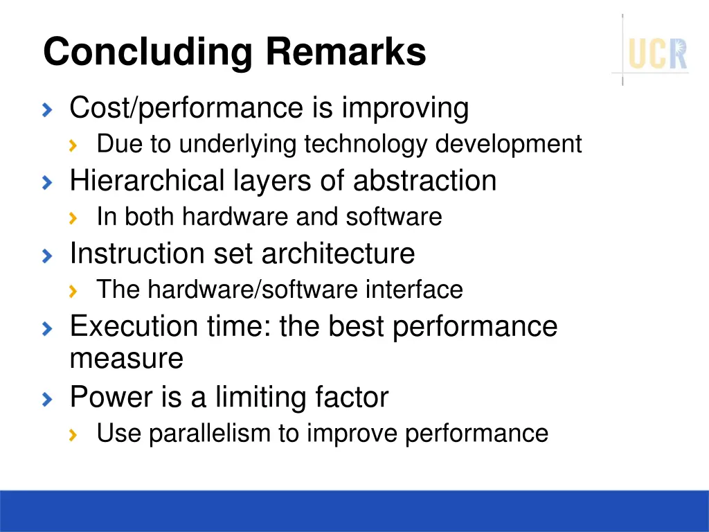 concluding remarks
