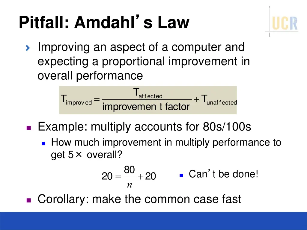 pitfall amdahl s law