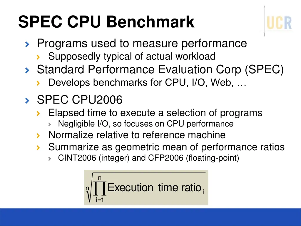 spec cpu benchmark programs used to measure