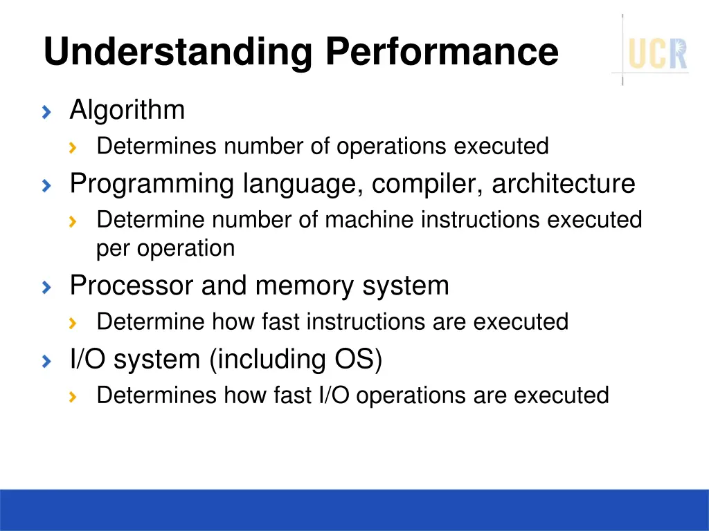 understanding performance