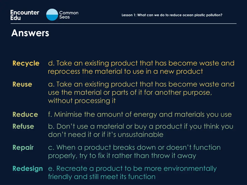 lesson 1 what can we do to reduce ocean plastic 28