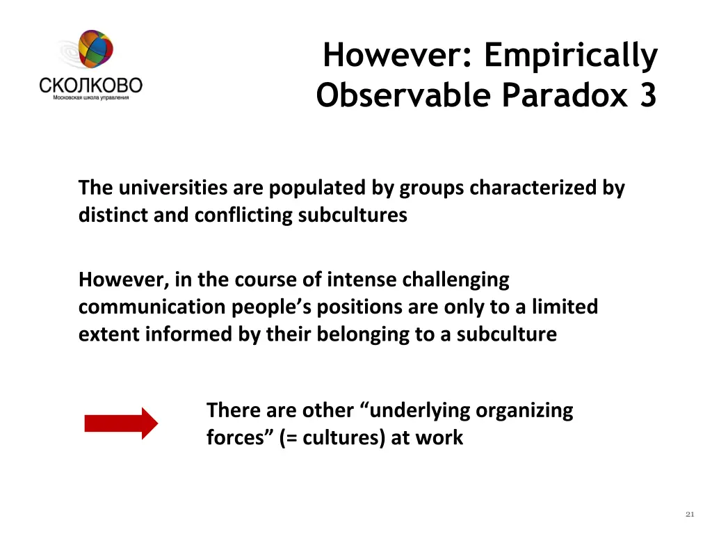 however empirically observable paradox 3 1