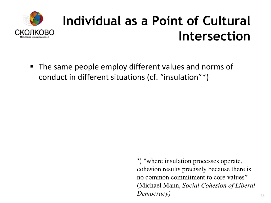 individual as a point of cultural