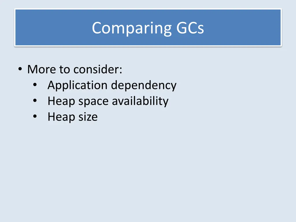 comparing gcs 1