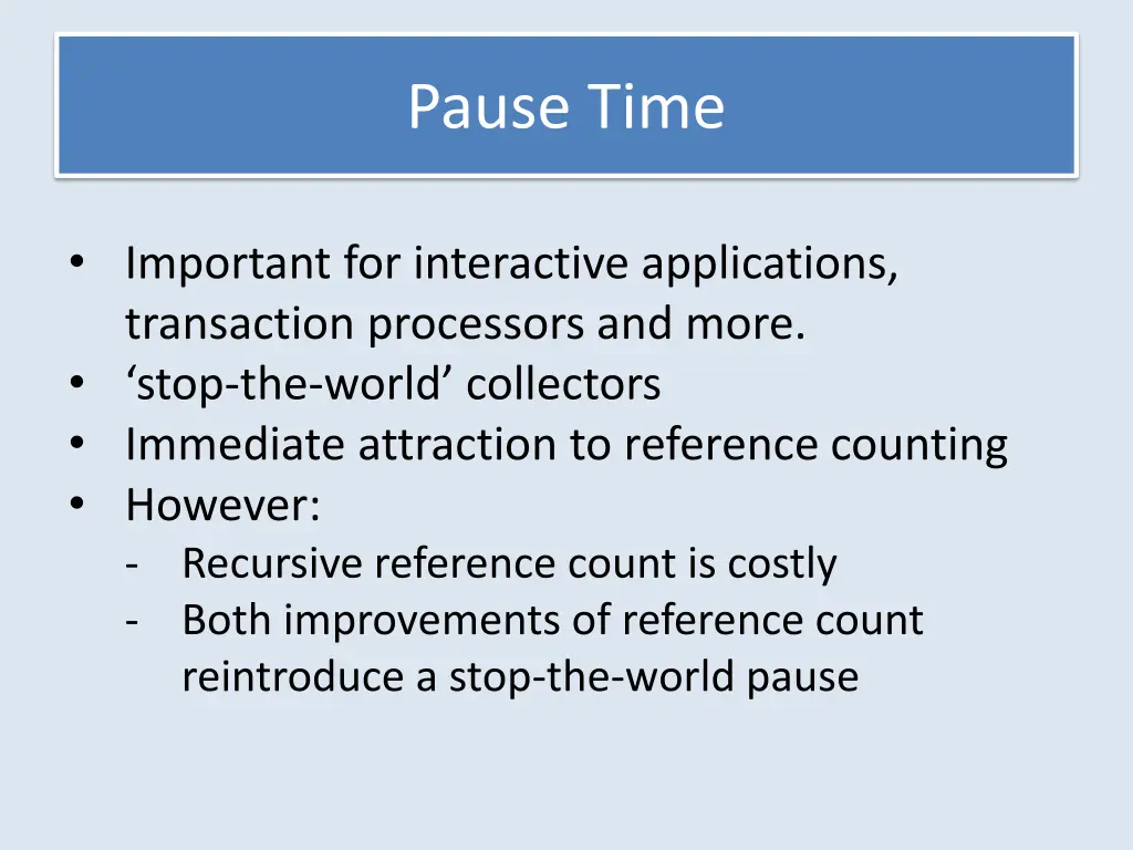 pause time