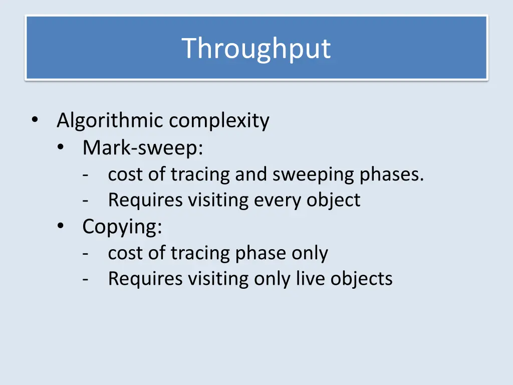 throughput 1