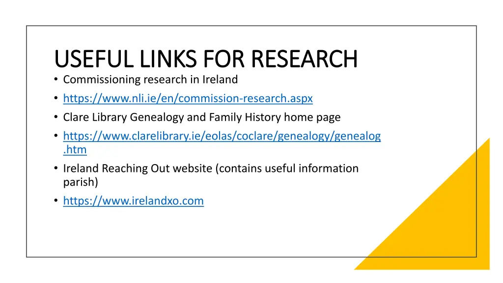 useful links for research useful links