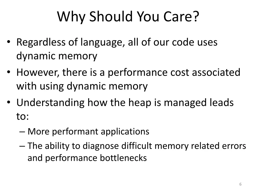 why should you care