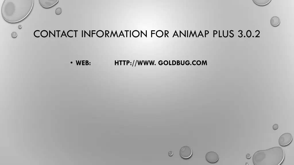 contact information for animap plus 3 0 2