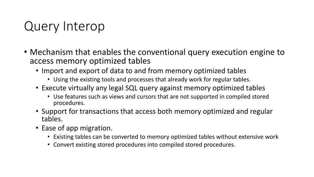 query interop