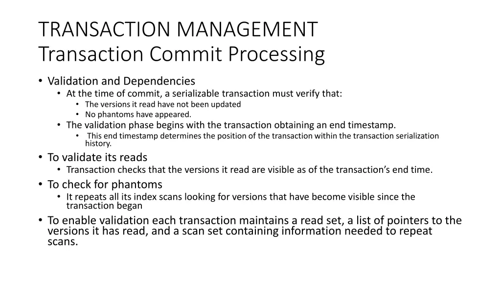 transaction management transaction commit