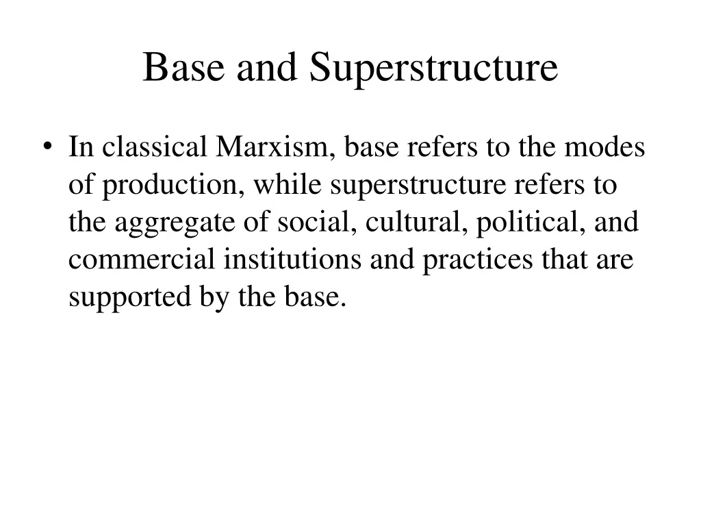 base and superstructure