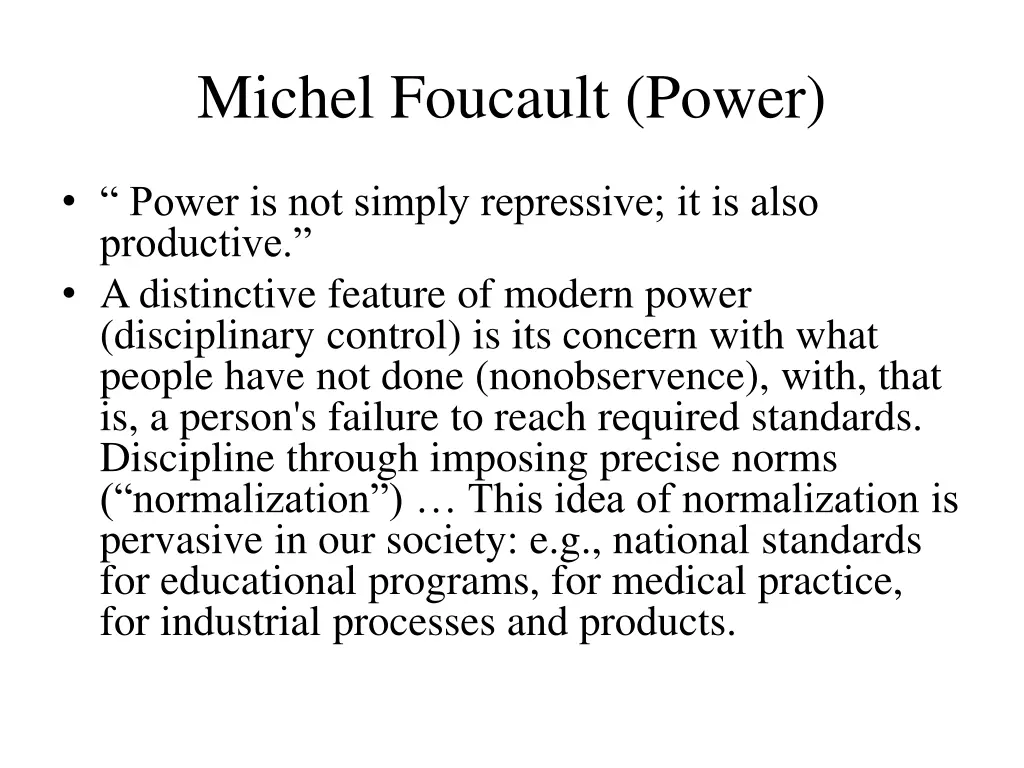 michel foucault power