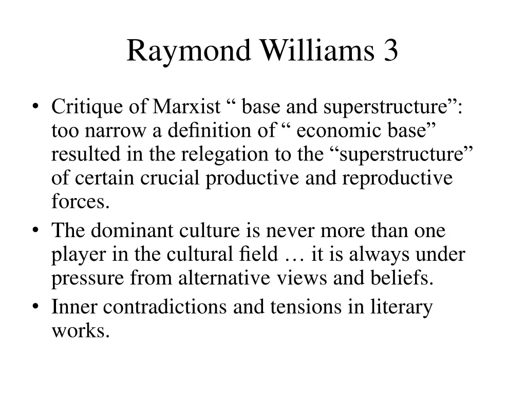 raymond williams 3