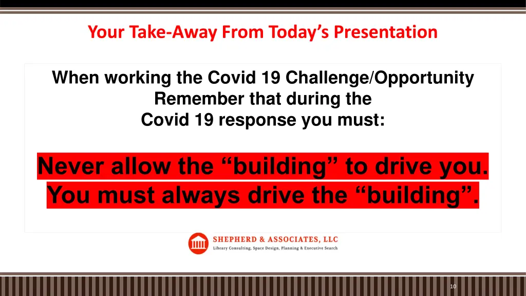 your take away from today s presentation 1