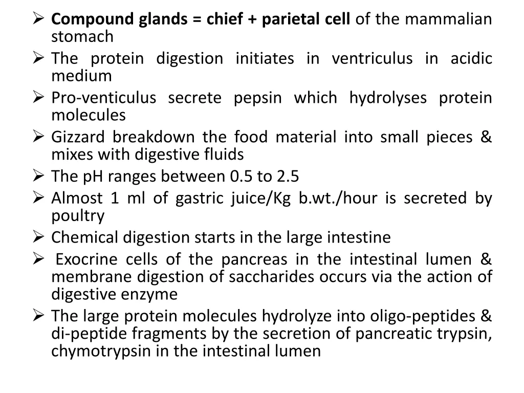 compound glands chief parietal cell