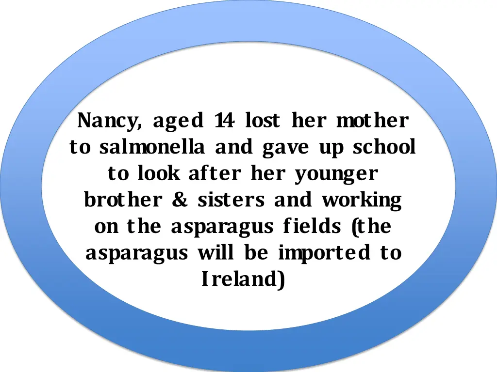 nancy aged 14 lost her mother to salmonella