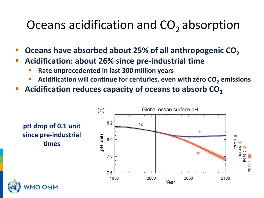 oceans acidification and co 2 absorption