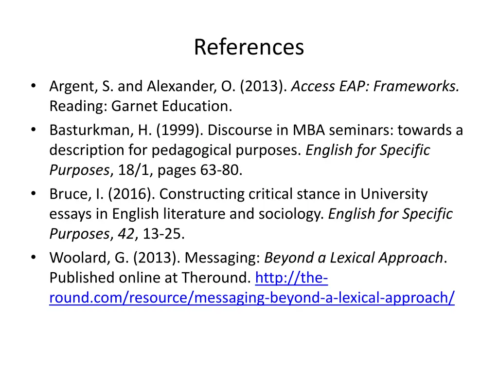 references