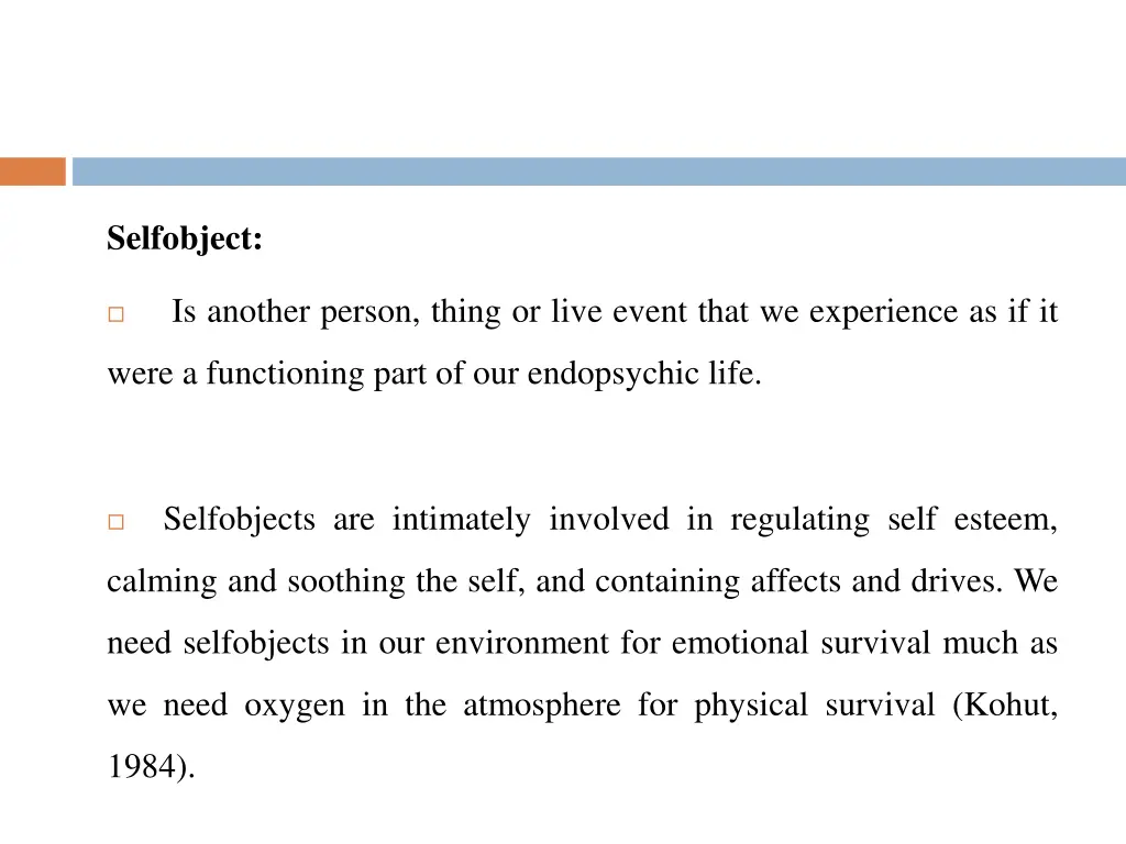 selfobject