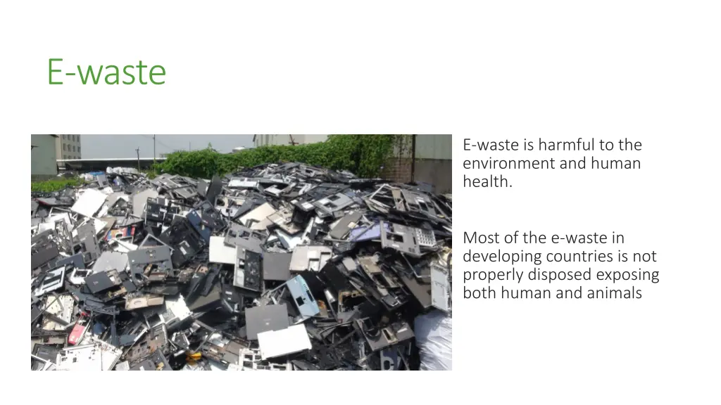 e waste