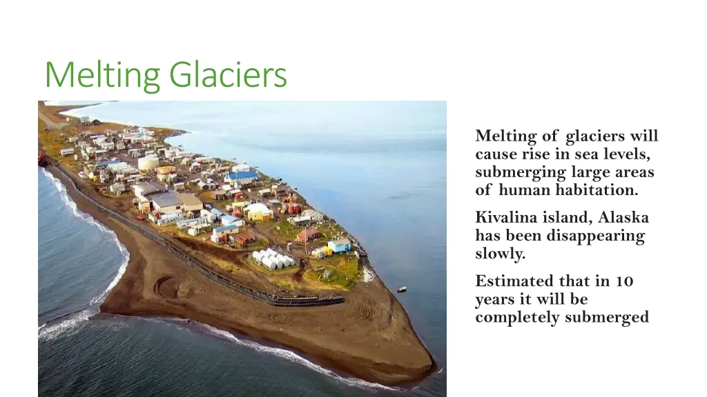 melting glaciers