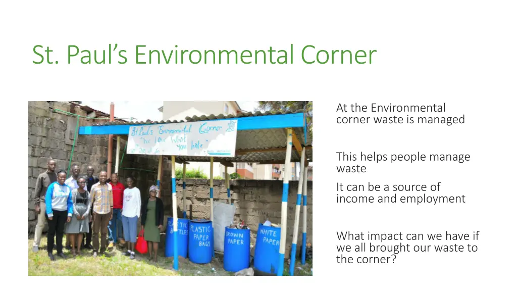 st paul s environmental corner