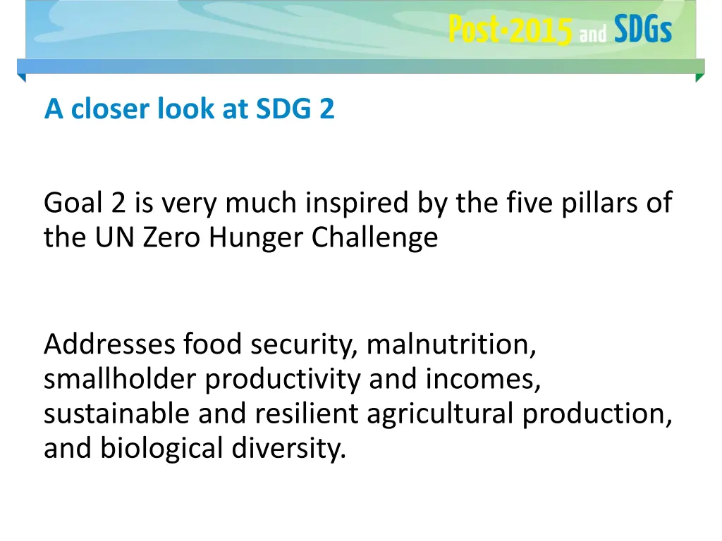 a closer look at sdg 2