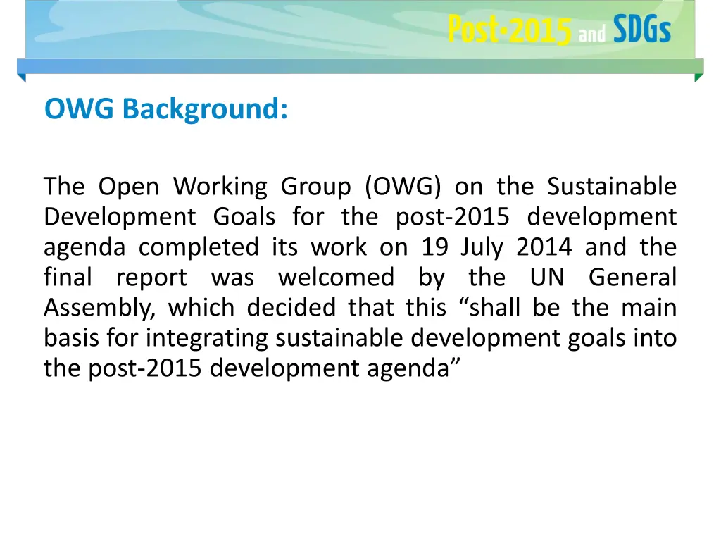 owg background