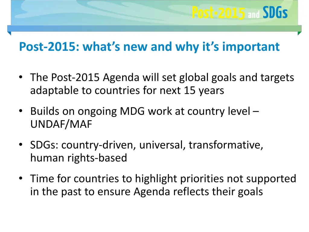 post 2015 what s new and why it s important
