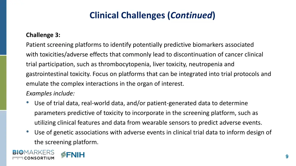clinical challenges continued 1